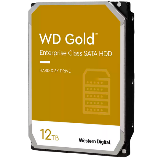 HDD Server WD Gold (3.5'', 12TB, 256MB, 7200 RPM, SATA 6 Gb/s) by Western Digital – product photo