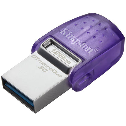 Kingston 128GB DataTraveler microDuo 3C 200MB/s dual USB-A + USB-C – alternate product view 2