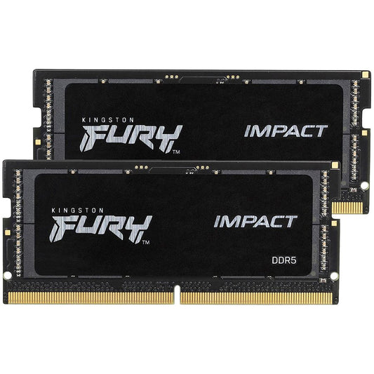Kingston DRAM 32GB 4800MT/s DDR5 CL38 SODIMM (Kit of 2) FURY Impact PnP