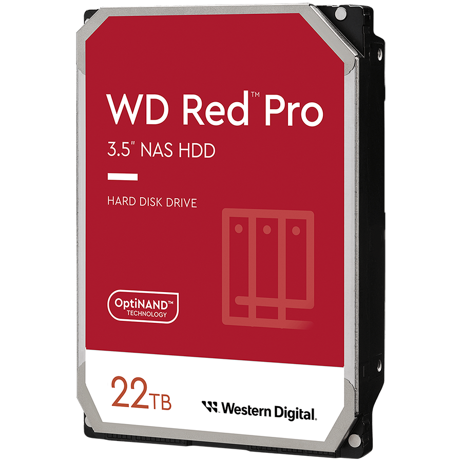 HDD Desktop WD Red Pro (3.5'', 22TB, 512MB, 7200 RPM, SATA 6 Gb/s) by Western Digital – product photo