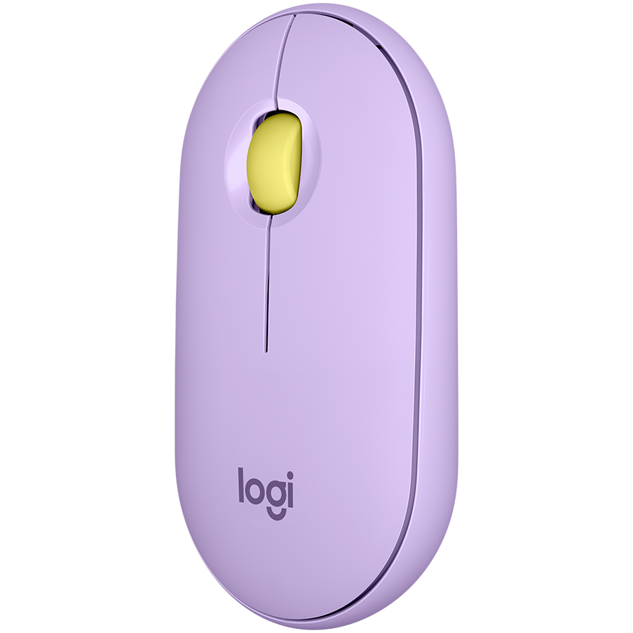 Logitech M350 Pebble Bluetooth Mouse - Lavender Lemonade - image 3