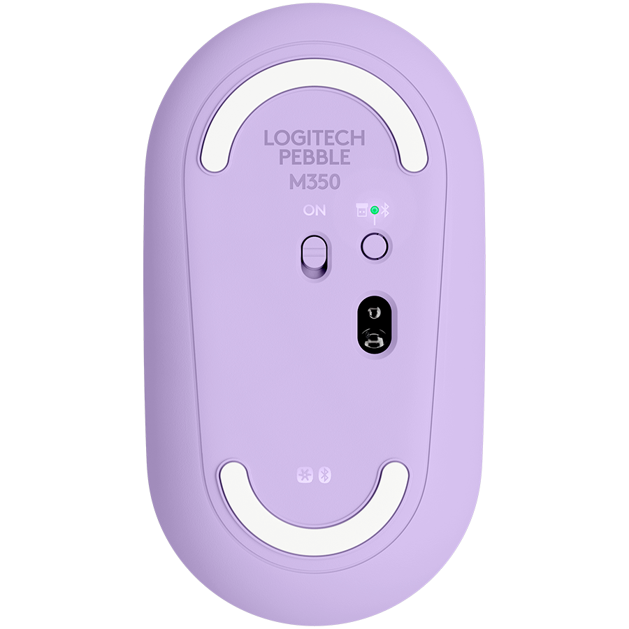 Logitech M350 Pebble Bluetooth Mouse - Lavender Lemonade - image 4
