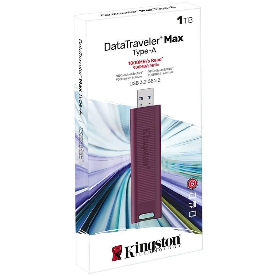 Kingston 1TB DataTraveler Max Type-A 1000R/900W USB 3.2 Gen 2 – alternate product view 3