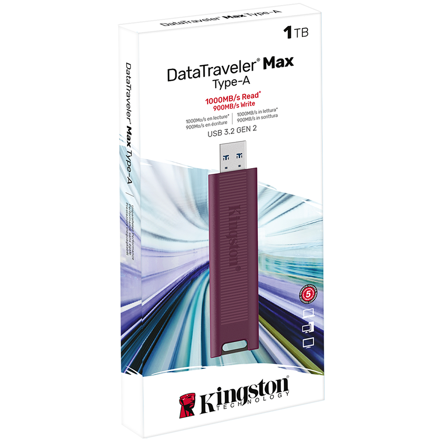 Kingston 1TB DataTraveler Max Type-A 1000R/900W USB 3.2 Gen 2 – alternate product view 4