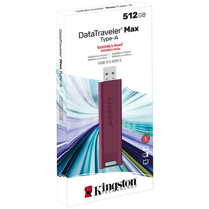 Kingston 512GB DataTraveler Max Type-A 1000R/900W USB 3.2 Gen 2 – alternate product view 3