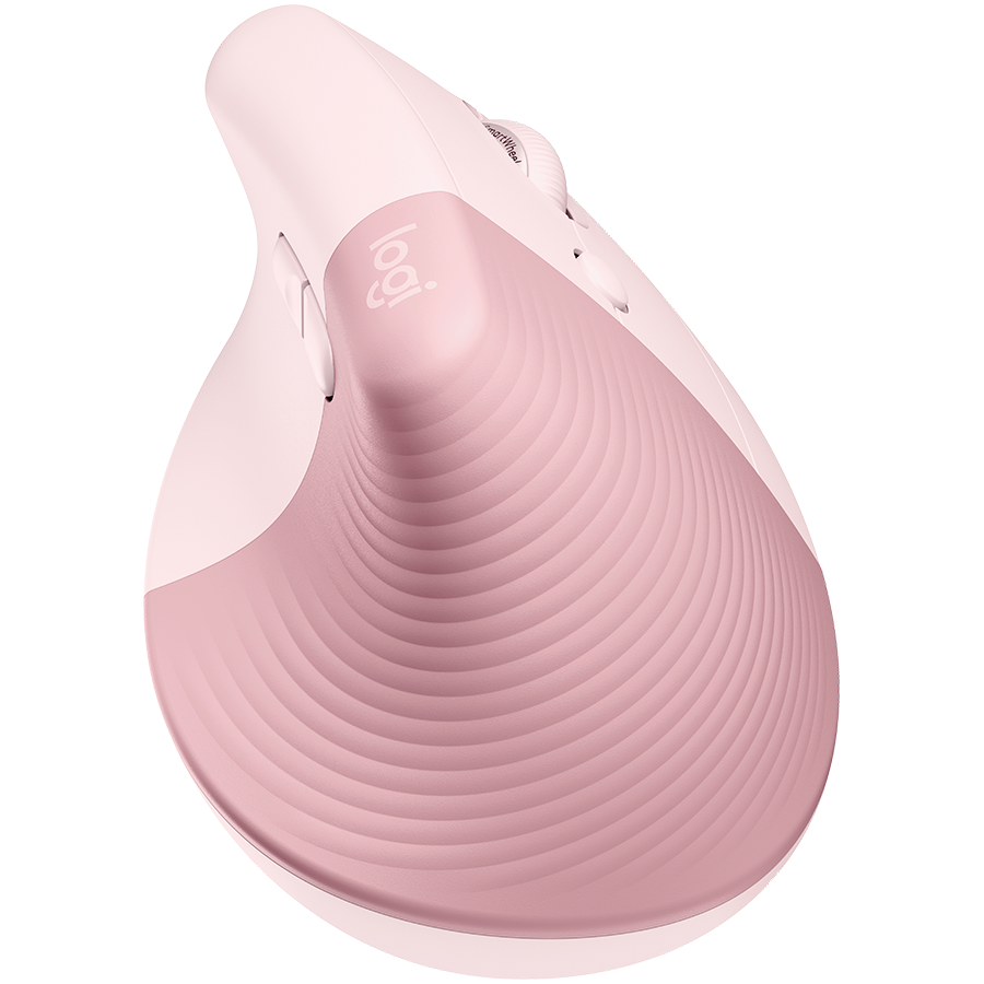 Logitech Lift Bluetooth Vertical Ergonomic Mouse - Rose DARK Rose - image 2