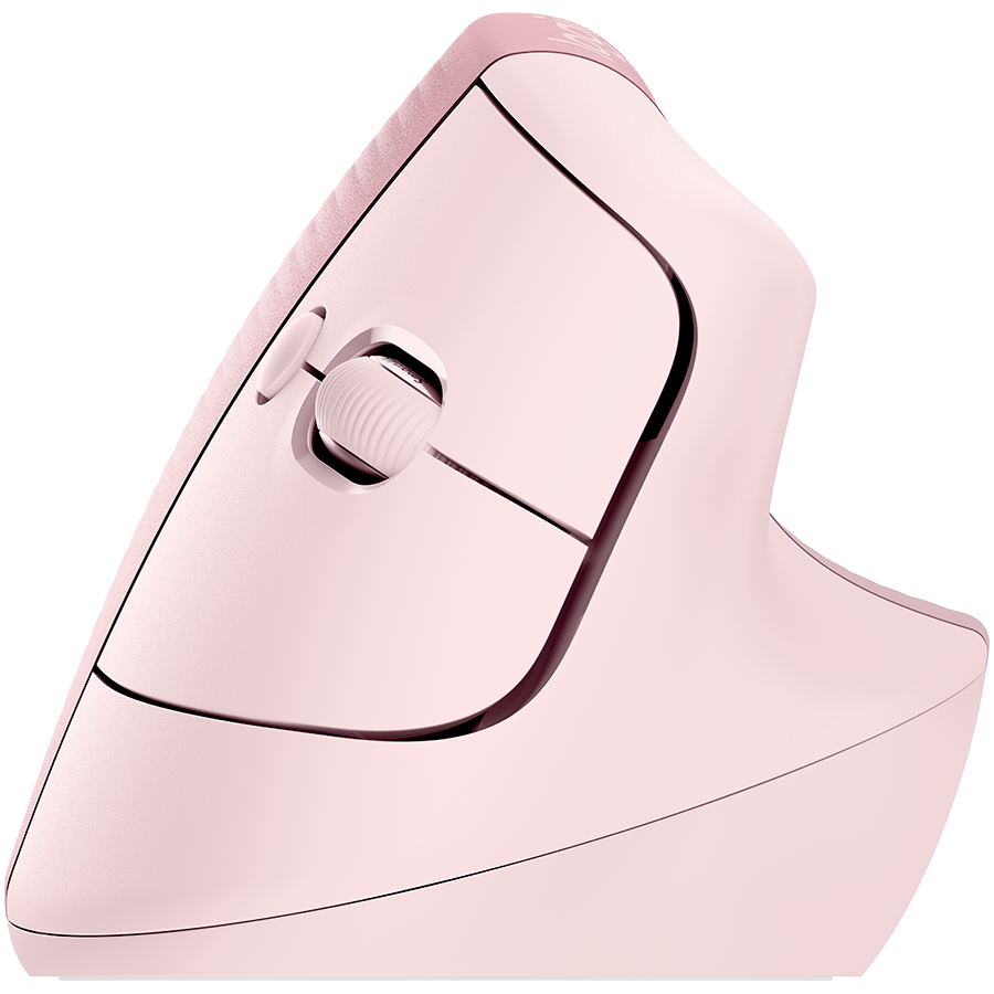 Logitech Lift Bluetooth Vertical Ergonomic Mouse - Rose DARK Rose - image 3