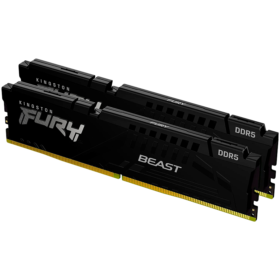 Kingston DRAM 16GB 5200MT/s DDR5 CL40 DIMM (Kit of 2) FURY Beast Black XMP