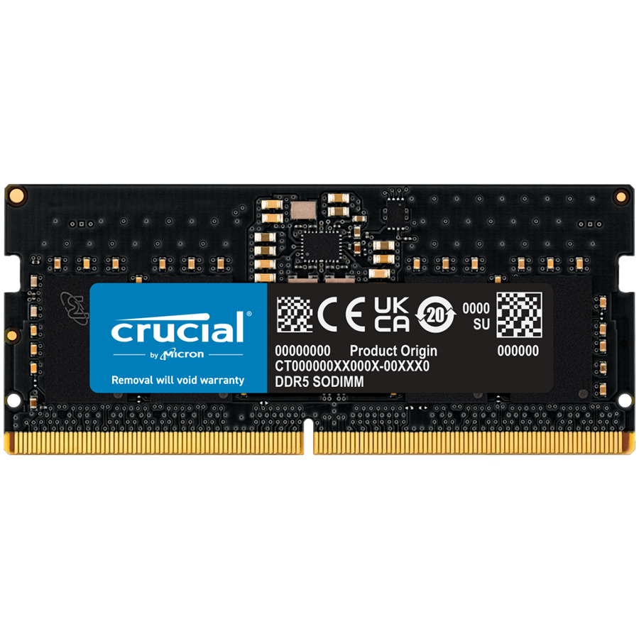 Crucial 8GB DDR5-4800 SODIMM CL40 (16Gbit)