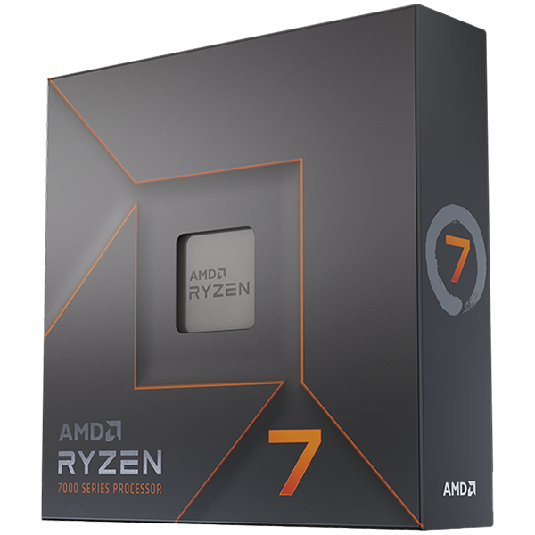 AMD CPU Desktop Ryzen 7 8C/16T 7700X box – product photo