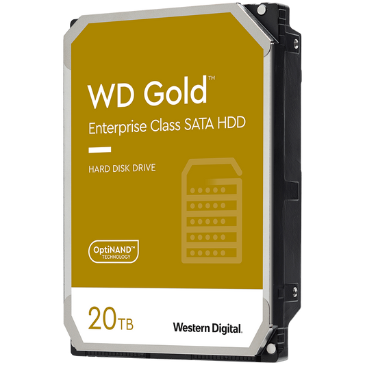 HDD Server WD Gold (3.5'', 20TB, 512MB, 7200 RPM, SATA 6 Gb/s) by Western Digital – product photo