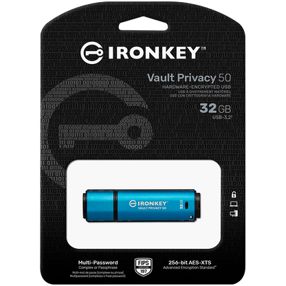 Kingston IronKey 32GB USB 3.2 Gen 1 Vault Privacy 50 Series – alternate product view 3