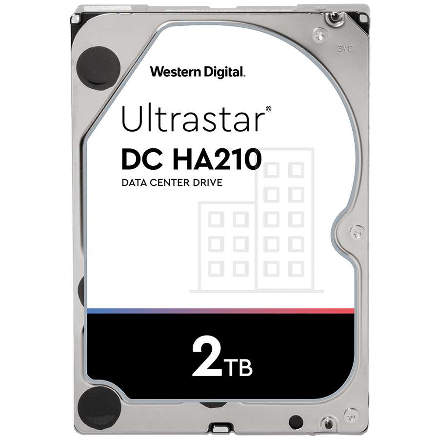 Western Digital Ultrastar DC HDD Server 7K2 (3.5'', 2TB, 128MB, 7200 RPM, SATA 6Gb/s, 512N SE) SKU: 1W10002 – product photo