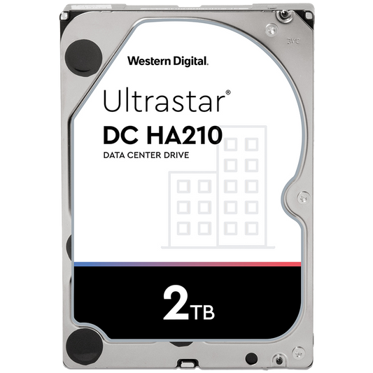 Western Digital Ultrastar DC HDD Server 7K2 (3.5'', 2TB, 128MB, 7200 RPM, SATA 6Gb/s, 512N SE) SKU: 1W10002 – product photo