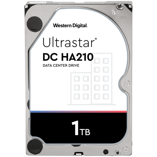 Western Digital Ultrastar DC HDD Server 7K2 (3.5'', 1TB, 128MB, 7200 RPM, SATA 6Gb/s, 512N SE) SKU: 1W10001 – product photo
