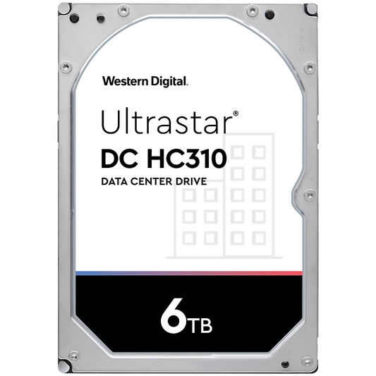 Western Digital Ultrastar DC HDD Server 7K6 (3.5'', 6TB, 256MB, 7200 RPM, SATA 6Gb/s, 512E SE), SKU: 0B36039 – product photo