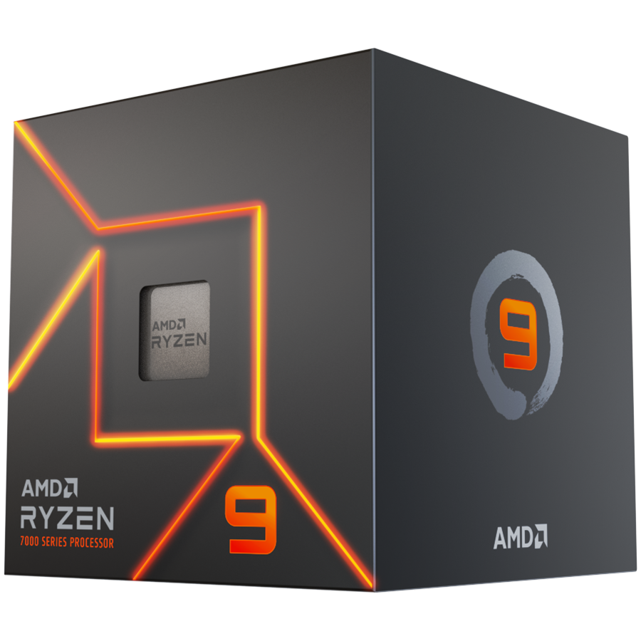 AMD CPU Desktop Ryzen 9 12C/24T 7900 box – product photo