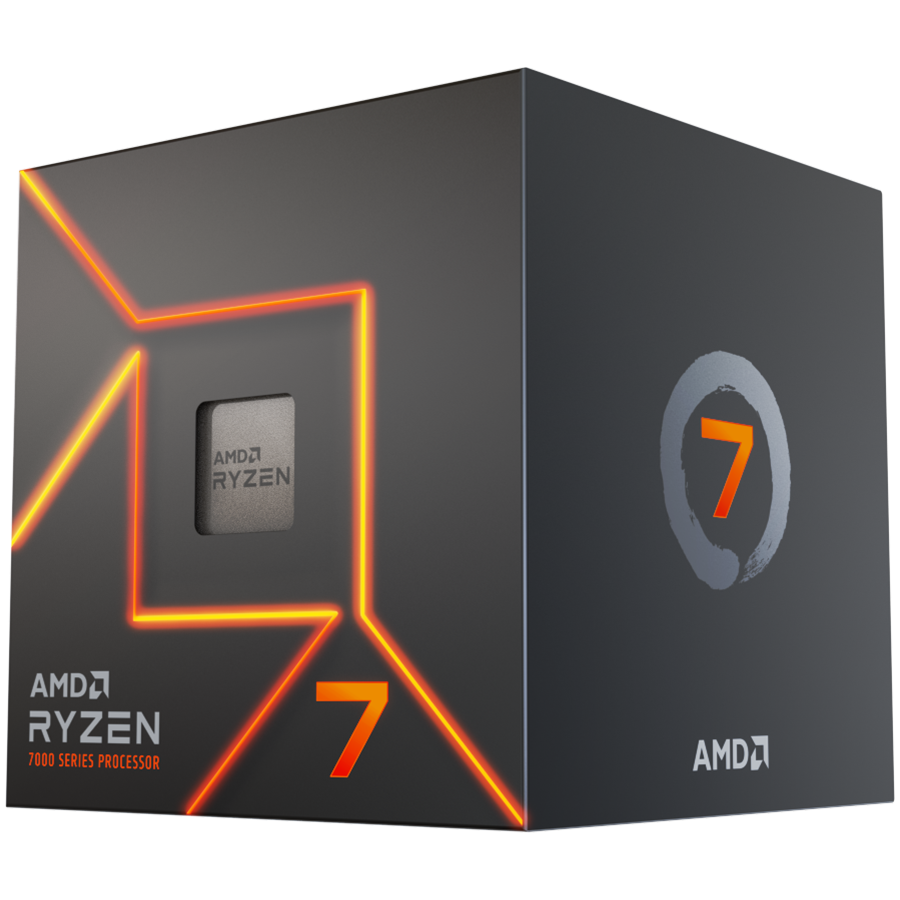 AMD CPU Desktop Ryzen 7 8C/16T 7700 box – product photo