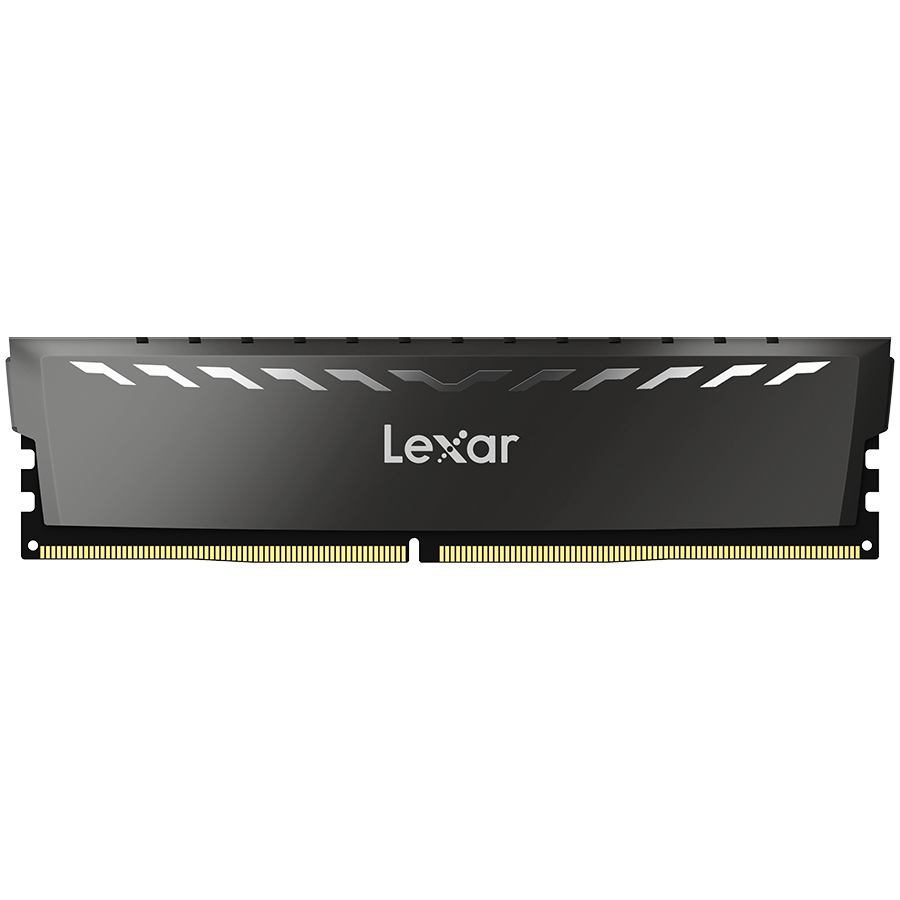 Lexar 8GB THOR DDR4 3600 UDIMM XMP Memory with white heatsink. Single pack – product image