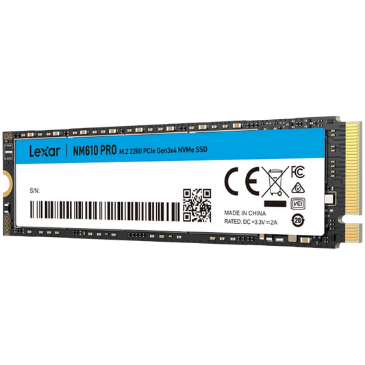 Lexar 500GB NM610PRO M.2 2280 PCle Gen3X4,up to 3300 MB/s read and 1700 MB/s write – product image