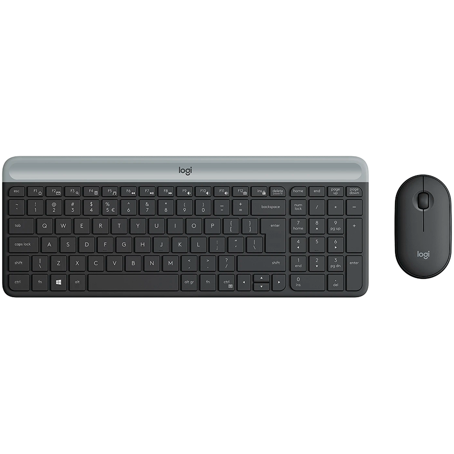 Logitech MK470 Slim Wireless Combo - Graphite - product photo