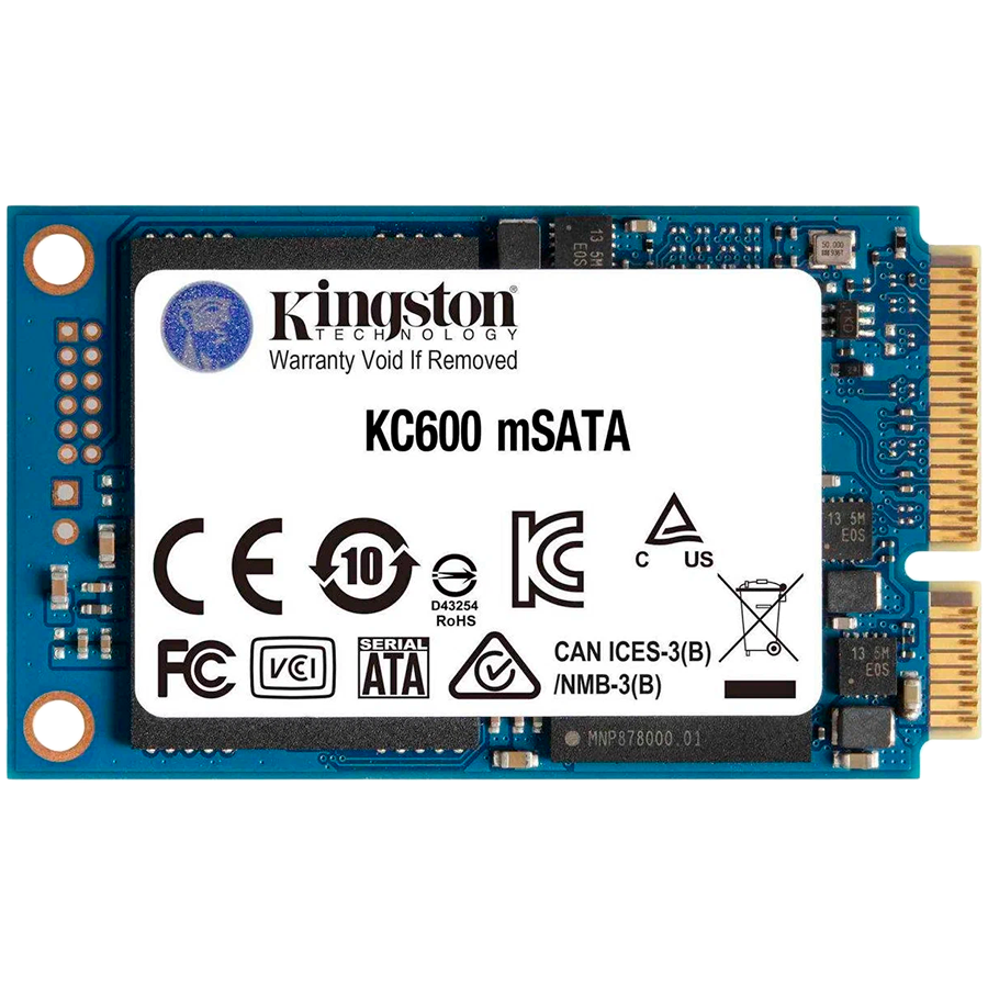 Kingston SSD 256G SSD KC600 SATA3 mSATA