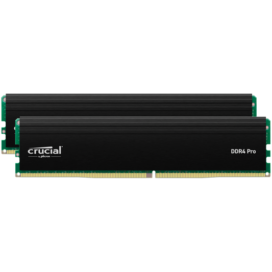 Crucial Pro 32GB Kit (2x16GB) DDR4-3200 UDIMM CL22 (8Gbit/16Gbit)