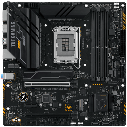 ASUS MB TUF GAMING B760M-E D4  B760, LGA1700,  4xDDR4, 2PCI-Ex16, 4SATA3, 7.1-ch, 2.5GLAN, 6 USB 3.2, 1 USB Type-C, HDMI, DP, mATX, - image 2