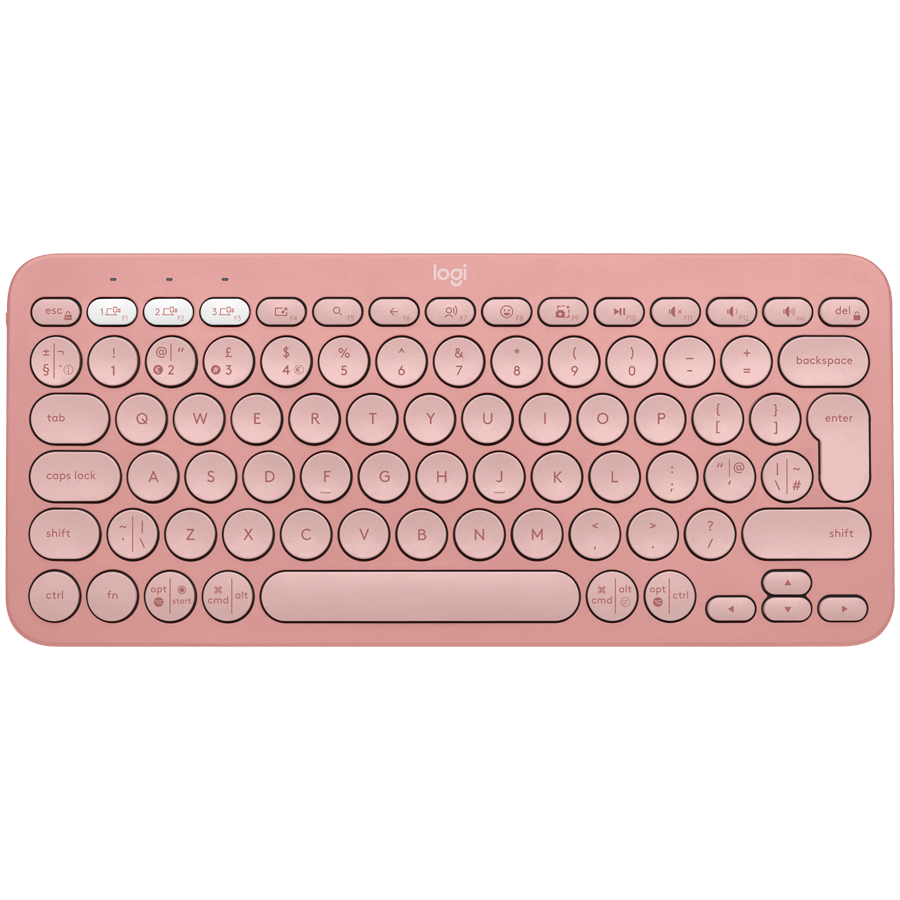 Logitech K380S Bluetooth Keyboard - Tonal Rose - product photo