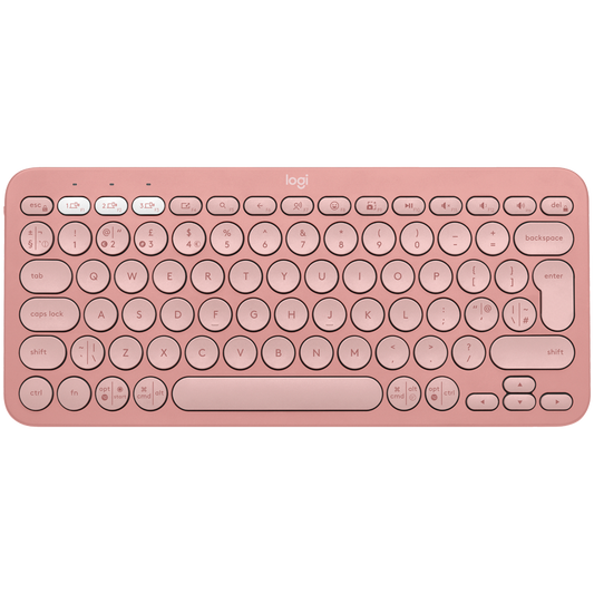 Logitech K380S Bluetooth Keyboard - Tonal Rose - product photo