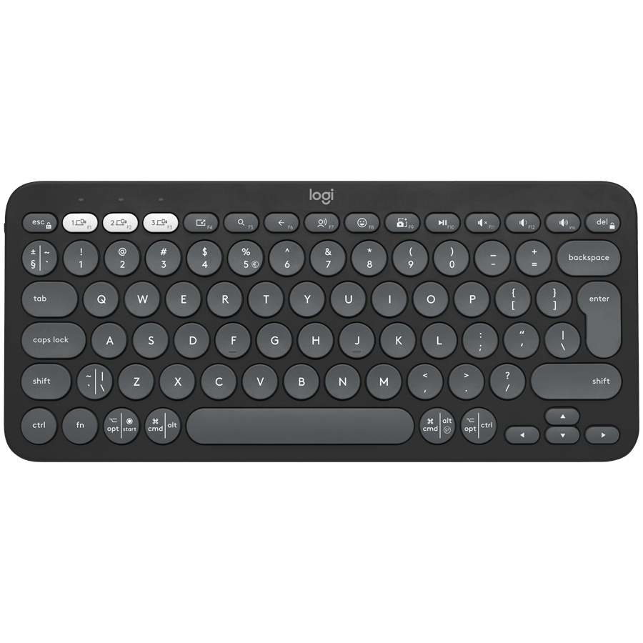 Logitech K380S Bluetooth Keyboard - Tonal Graphite - product photo