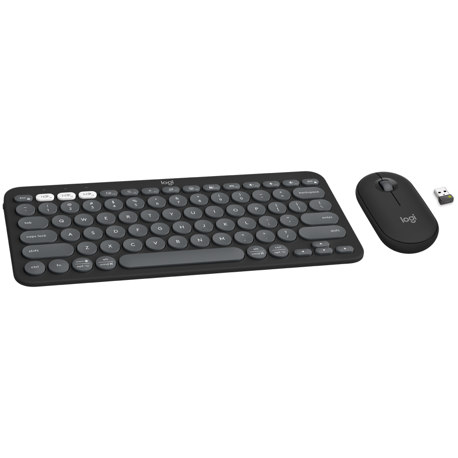Logitech Pebble 2 Bluetooth Keyboard Combo - Tonal Graphite