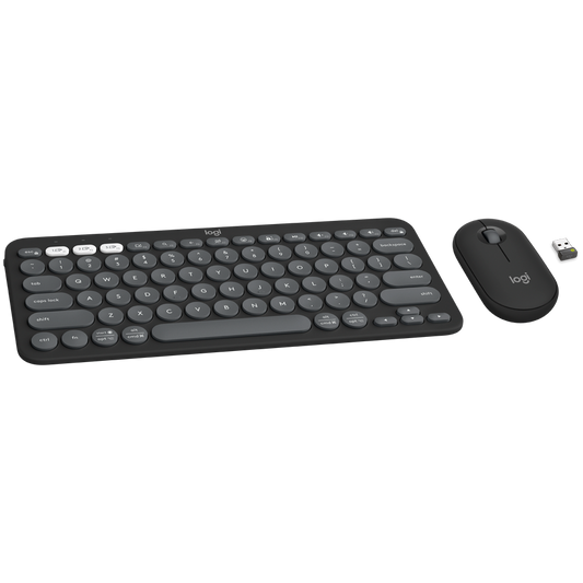 Logitech Pebble 2 Bluetooth Keyboard Combo - Tonal Graphite