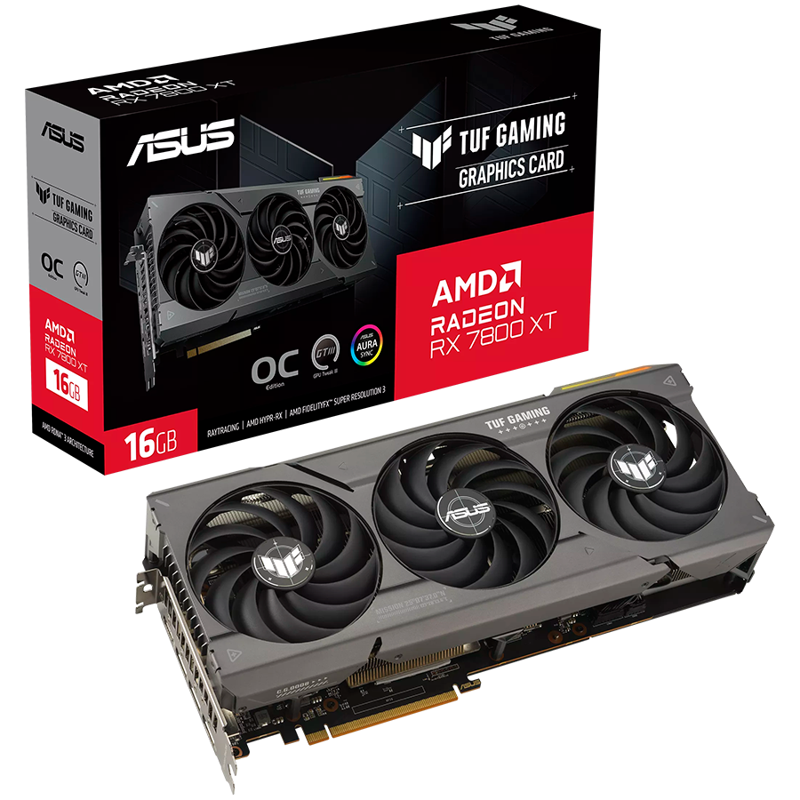 ASUS TUF Gaming RX 7800 XT OC Edition 16GB GDDR6