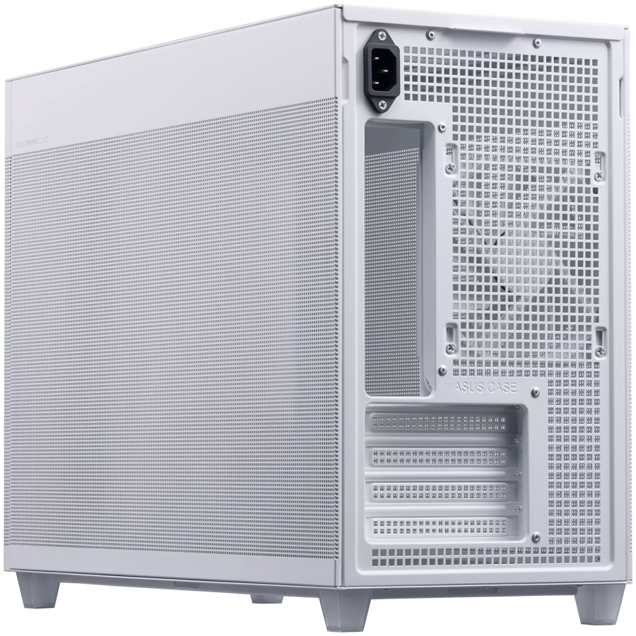 ASUS Prime AP201 MicroATX Case White - stylish 33-liter MicroATX case with tool-free side panels and a quasi-filter mesh, with support for 360 mm coolers, graphics cards up to 338 mm long, and standard ATX PSUs - image 5