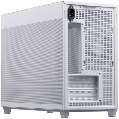 ASUS Prime AP201 MicroATX Case White - stylish 33-liter MicroATX case with tool-free side panels and a quasi-filter mesh, with support for 360 mm coolers, graphics cards up to 338 mm long, and standard ATX PSUs - image 5
