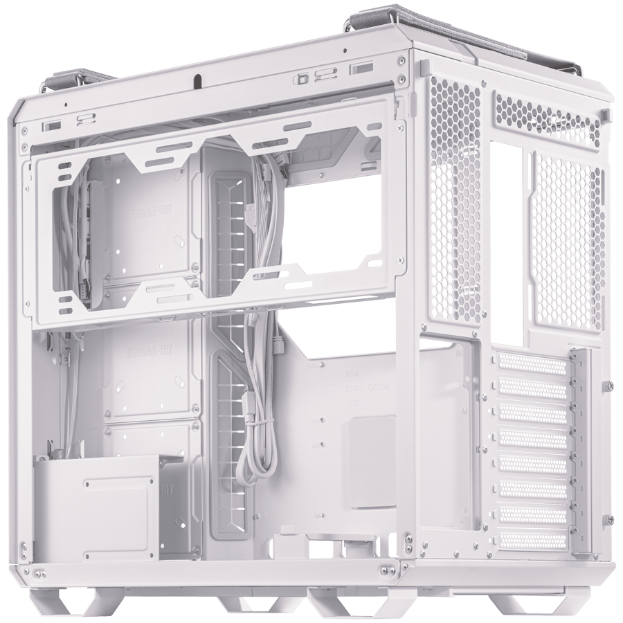 ASUS TUF Gaming GT502 ATX Gaming case White, Dual Chamber Chassis, Panoramic View, Tempered Glass front and side panel, Tool-Free side panels, Front Panel High-Speed USB Type-C - image 2