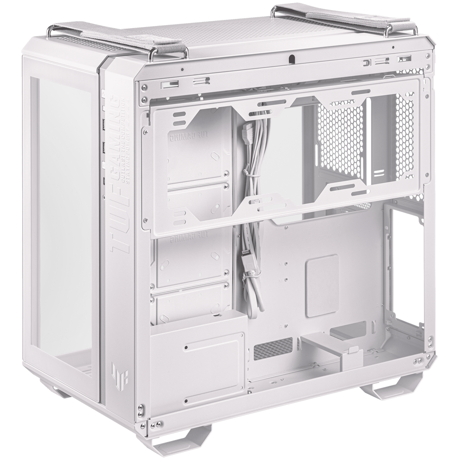 ASUS TUF Gaming GT502 ATX Gaming case White, Dual Chamber Chassis, Panoramic View, Tempered Glass front and side panel, Tool-Free side panels, Front Panel High-Speed USB Type-C - image 3
