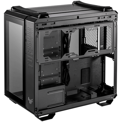 ASUS TUF Gaming GT502 ATX Gaming case Black, Dual Chamber Chassis, Panoramic View, Tempered Glass front and side panel, Tool-Free side panels, Front Panel High-Speed USB Type-C - image 3