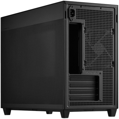 ASUS Prime AP201 MicroATX Case Black - stylish 33-liter MicroATX case with tool-free side panels and a quasi-filter mesh, with support for 360 mm coolers, graphics cards up to 338 mm long, and standard ATX PSUs - image 5