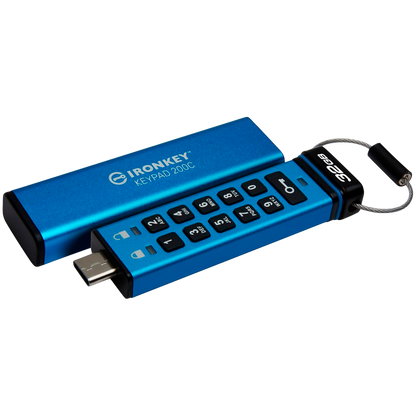 Kingston 32GB USB-C IronKey Keypad 200C, FIPS 140-3 Lvl 3 (Pending) AES-256 – alternate product view 2