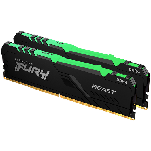 Kingston 16GB 3600MT/s DDR4 CL18 DIMM FURY Beast RGB