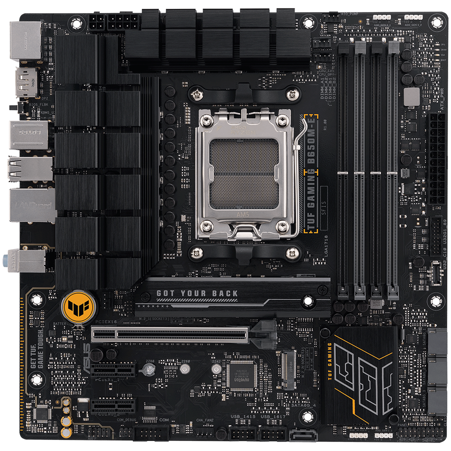 ASUS TUF GAMING B650M-E AM5 mATX gaming MB – alternate product view 2