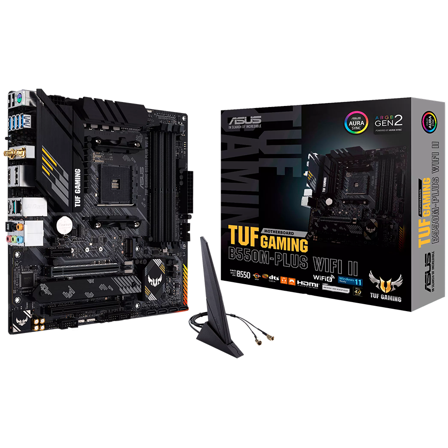 ASUS TUF GAMING B550M-PLUS WIFI II AM4 mATX gaming MB