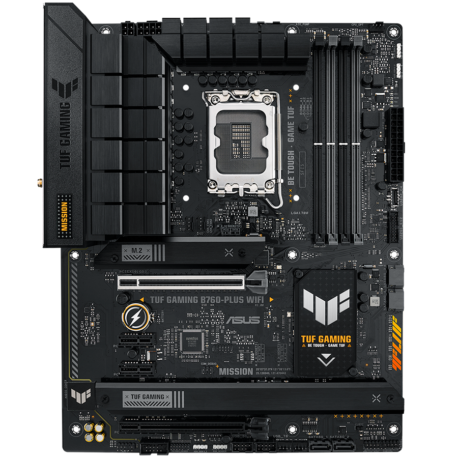ASUS TUF GAMING B760-PLUS WIFI LGA1700 ATX gaming MB – alternate product view 2