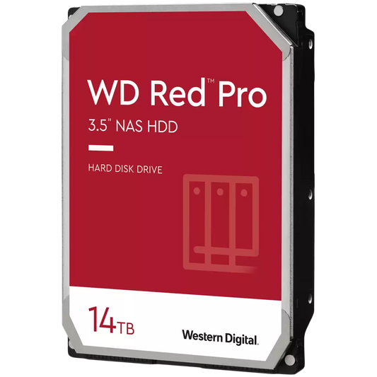 HDD NAS WD Red Pro (3.5'', 14TB, 512MB, 7200 RPM, SATA 6 Gb/s) by Western Digital – product photo