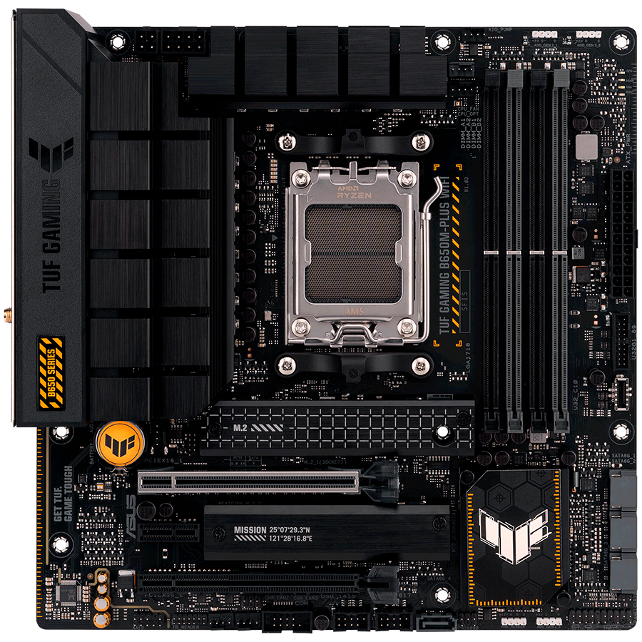 ASUS TUF GAMING B650M-PLUS WIFI AM5 mATX gaming MB – alternate product view 2