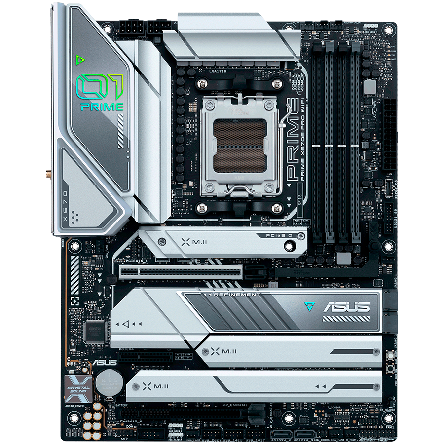 ASUS PRIME X670E-PRO WIFI AM5 ATX MB – alternate product view 2