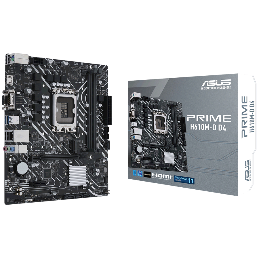 ASUS PRIME H610M-D D4 LGA1700 mATX MB