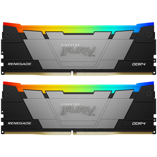 Kingston 32GB 3200MT/s DDR4 CL16 DIMM (Kit of 2) 1Gx8 FURY Renegade RGB